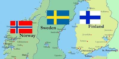 Avrupa Dunya Haritasi Kuzey Avrupa Finlandiya Haritasi Finlandiya