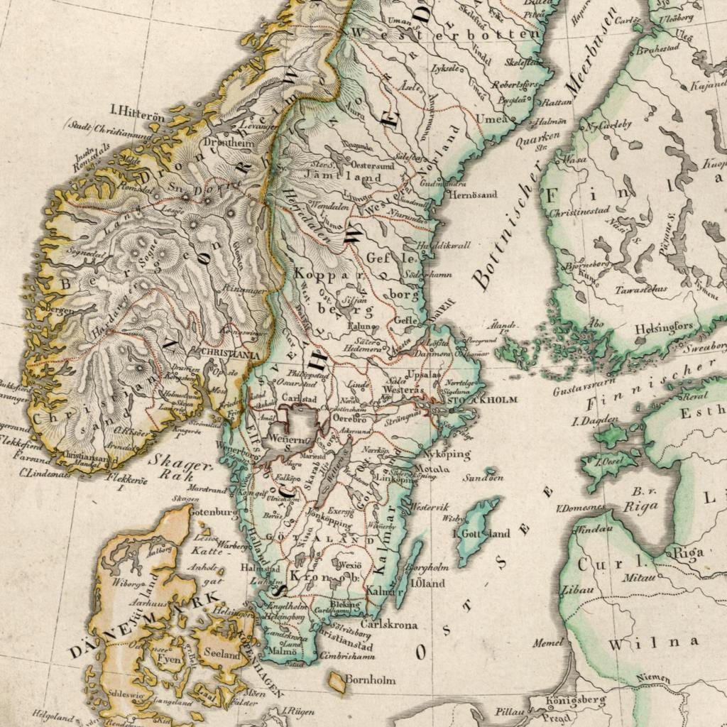 Eski harita Finlandiya