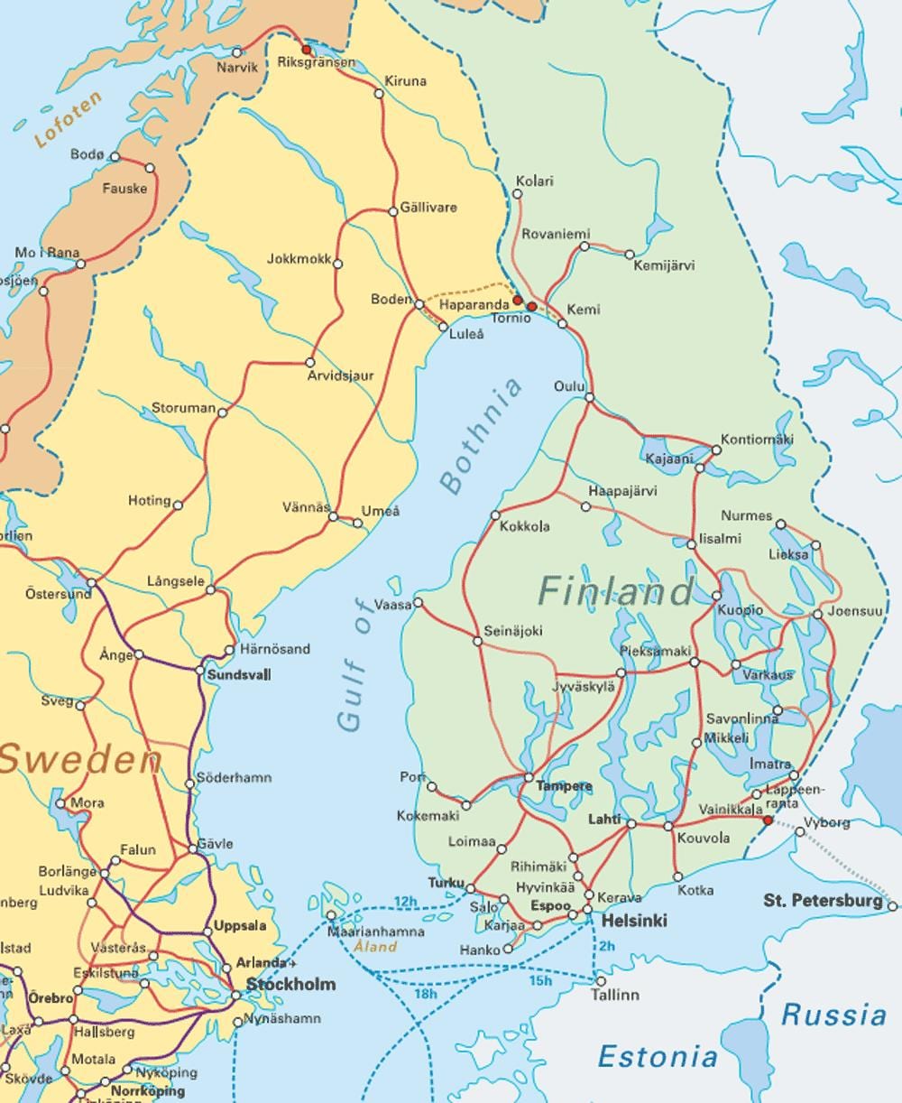 Finlandiya tren göster