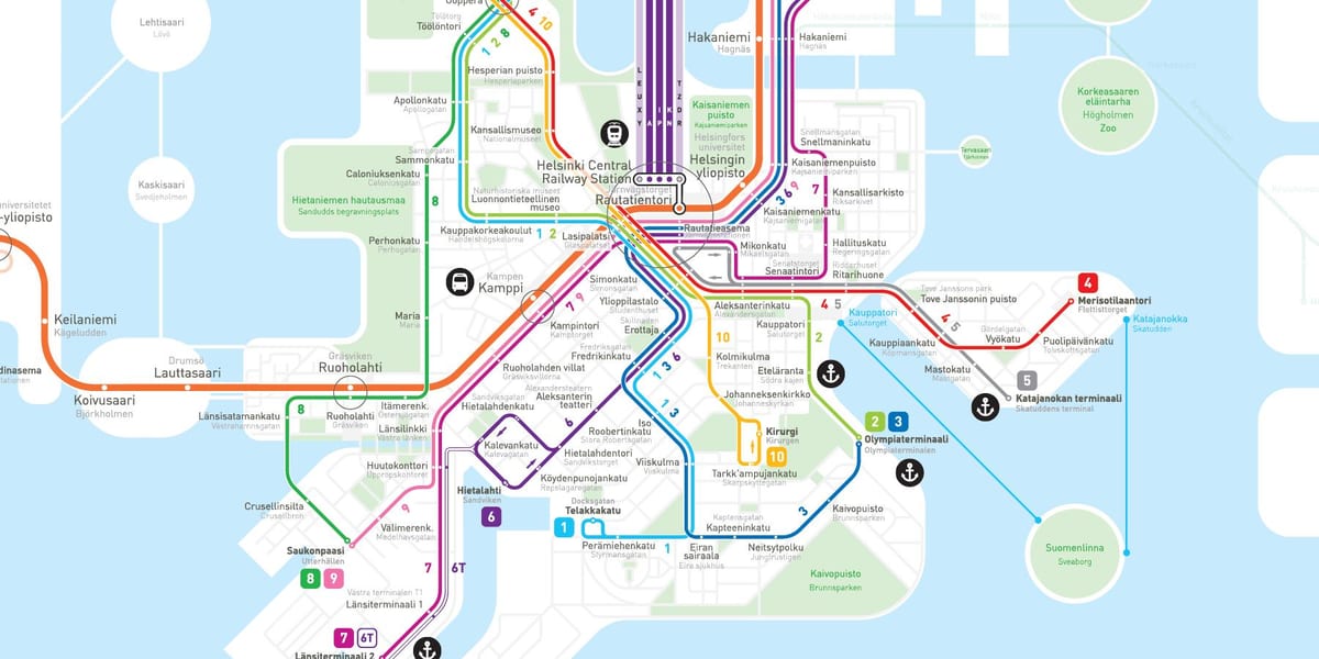 Finlandiya haritası metro