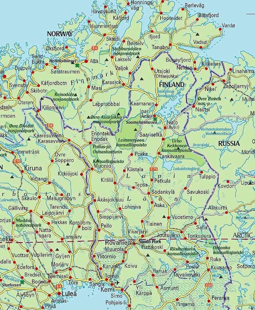 Finlandiya haritası yürüyüş