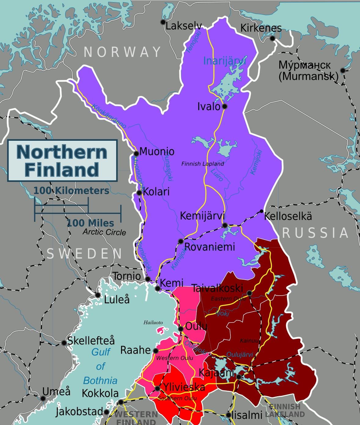 Kuzey Finlandiya göster