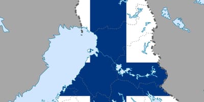 Finlandiya haritası bayrak