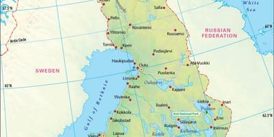 Finlandiya haritası coğrafya