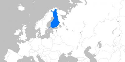 Avrupa haritasında Finlandiya 