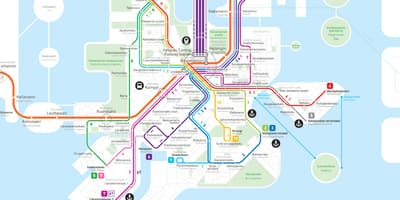Finlandiya haritası metro