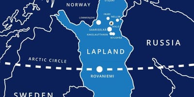 Saariselka, Finlandiya harita 